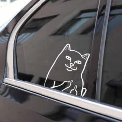 Stickers Voiture Chat Grossier 11 Stickers Voiture Chat Grossier -Beauf Land autocollant drole pour voiture 4