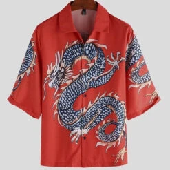 Beauf Land 21 Beauf Land -Beauf Land chemise dragon bleu beauf 4