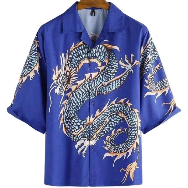 Chemise Dragon Bleu 3 Chemise Dragon Bleu