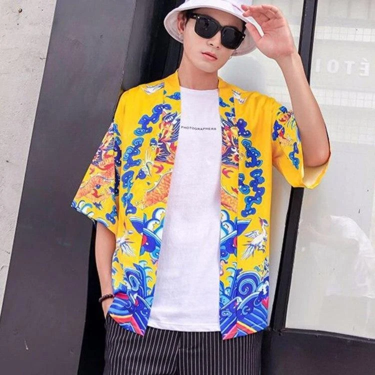 Chemise Dragon Jaune 4 Chemise Dragon Jaune – Image 2