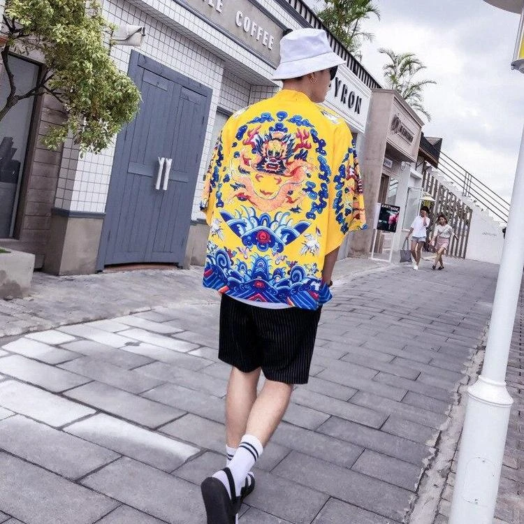 Chemise Dragon Jaune 6 Chemise Dragon Jaune – Image 4