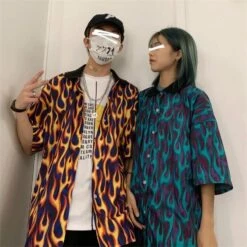 Chemise Flammes Femme 9 Chemise Flammes Femme -Beauf Land chemise femme ringarde 3