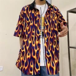 Chemise Flammes Femme