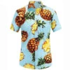 Chemise Ananas Bleue -Beauf Land chemise imprime rigolo 2