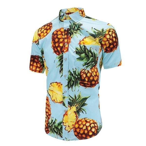 Chemise Ananas Bleue 4 Chemise Ananas Bleue – Image 2