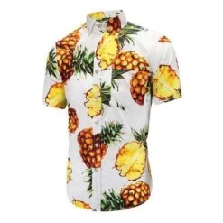 Chemise Ananas Bleue 7 Chemise Ananas Bleue -Beauf Land chemise imprime rigolo 4