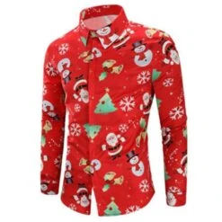 Chemise Sapin & Père Noel 9 Chemise Sapin & Père Noel -Beauf Land chemise moche de noel homme 4