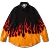 Chemise Flammes Infernales 1 Chemise Flammes Infernales -Beauf Land chemise motif flamme 2