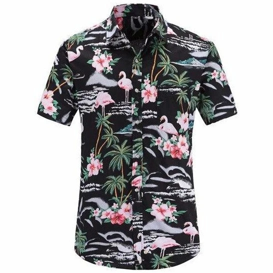 Chemise Palmiers Flamants & Fleurs 3 Chemise Palmiers Flamants & Fleurs