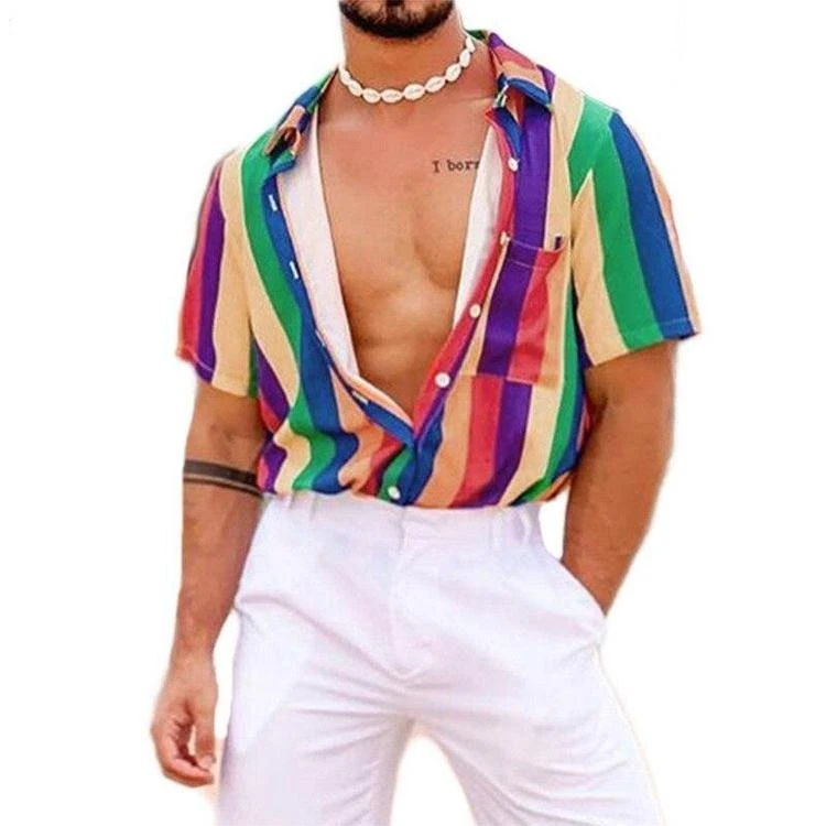 Chemise Multicolore à Rayures 3 Chemise Multicolore à Rayures