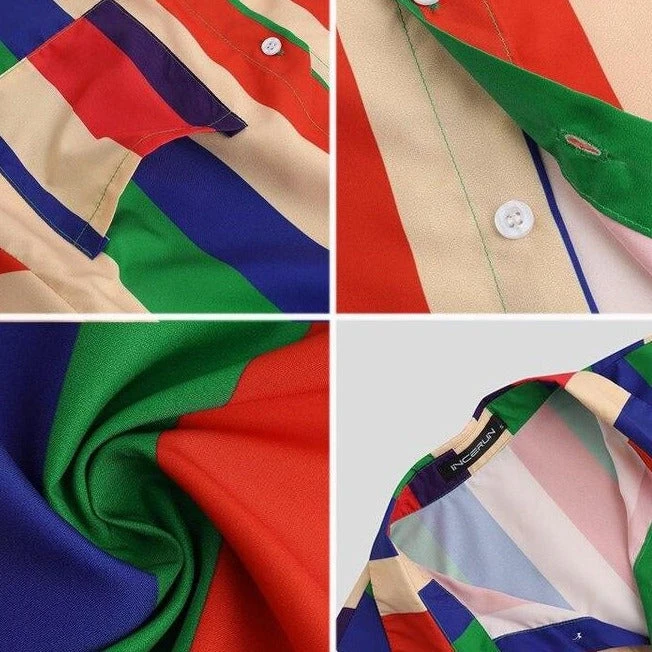 Chemise Multicolore à Rayures 7 Chemise Multicolore à Rayures – Image 5