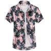 Chemise Rose Palmier 2 Chemise Rose Palmier -Beauf Land chemise rose palmier 2