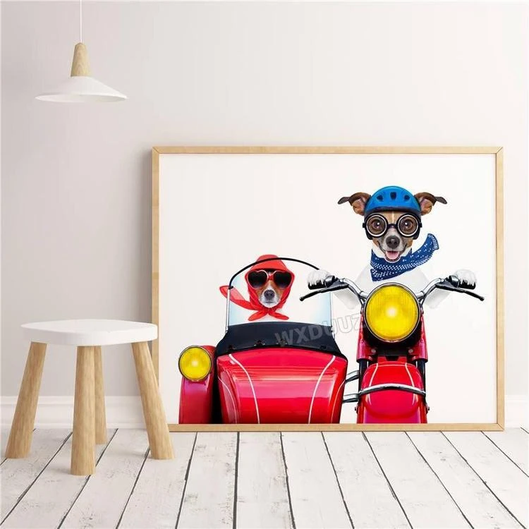 Poster Chiens En Scooter 2 Poster Chiens En Scooter