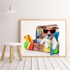 Poster Chien à Lunettes