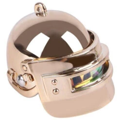 Casque à Poule Effet Chromé