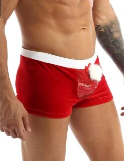 Slip Pompon De Noel -Beauf Land slip moche homme 3