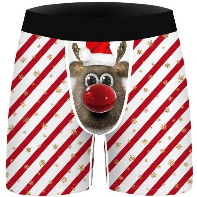 Slip De Noel Rayé 3 Slip De Noel Rayé