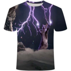 T-Shirt Chat Foudroyant