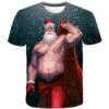 T-Shirt Père Noel Musclé 2 T-Shirt Père Noel Musclé -Beauf Land t shirt noel drole 2