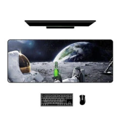 Tapis De Souris Astronaute à L'Apéro -Beauf Land tapis souris marrant 3